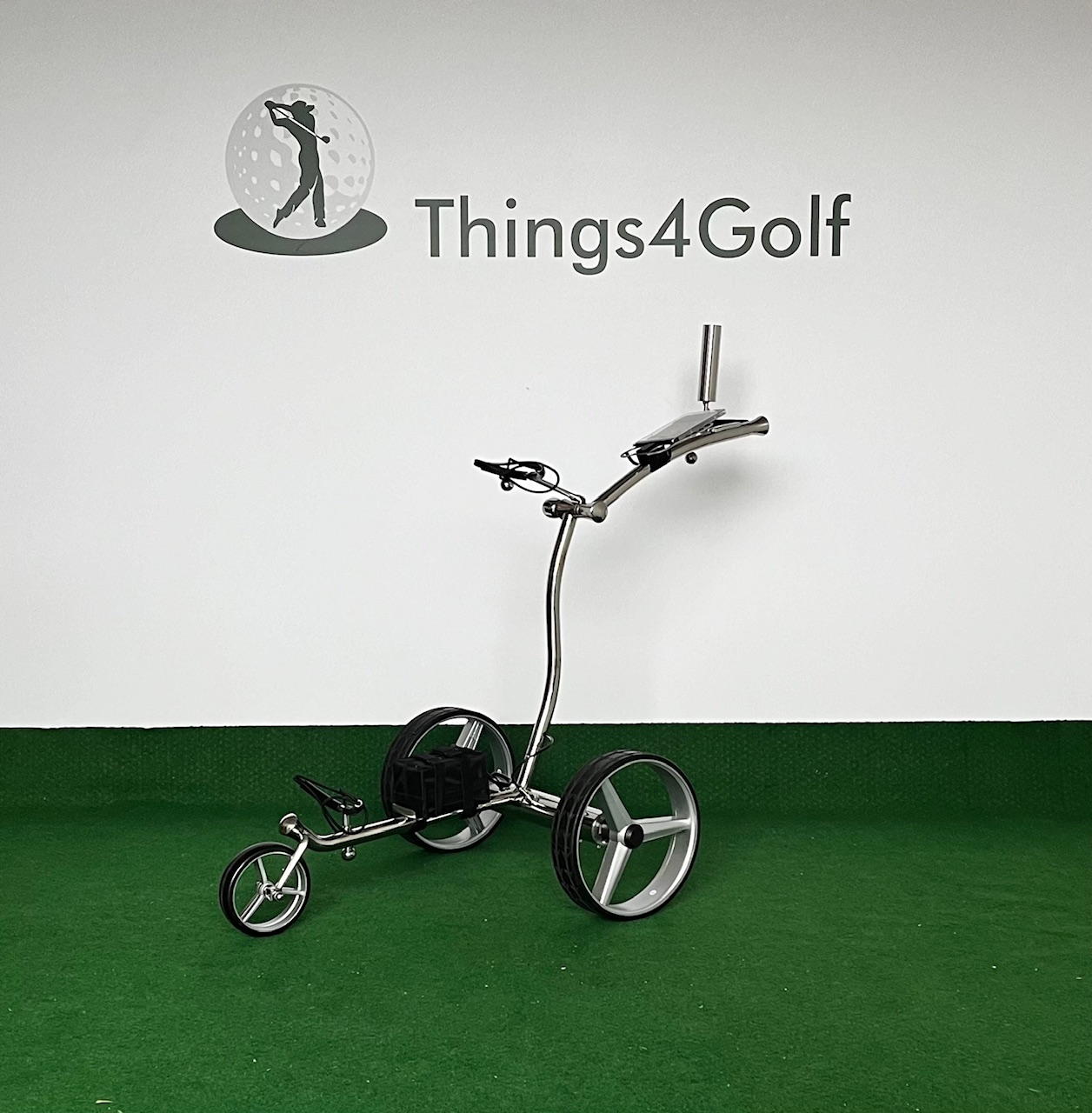 T4G GT2 Electrische Golftrolley RVS (remote) "Package Deal"