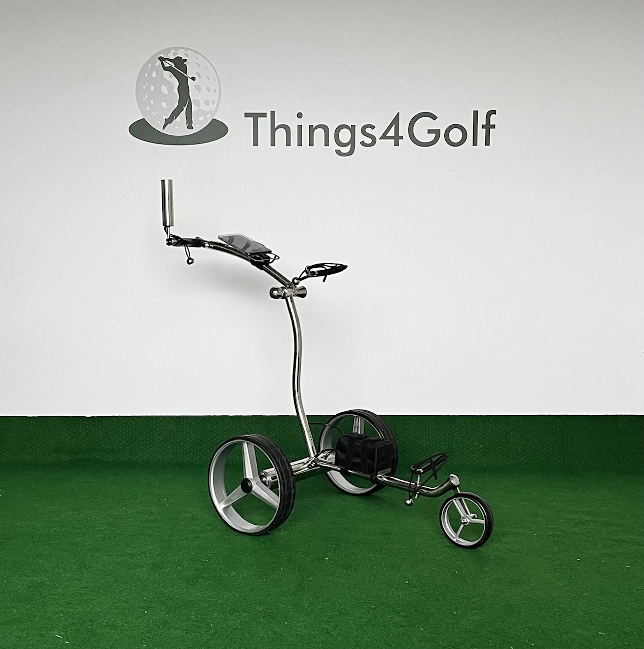 T4G GT2 Electrische Golftrolley RVS (remote) "Package Deal" - Afbeelding 3